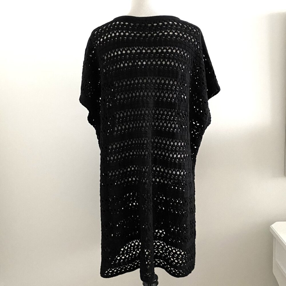Torrid Mini Crochet Short Sleeve Cover-Up Beach Dress - Picture 15 of 15